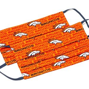 Denver Broncos NFL Cloth Face Masks (2)